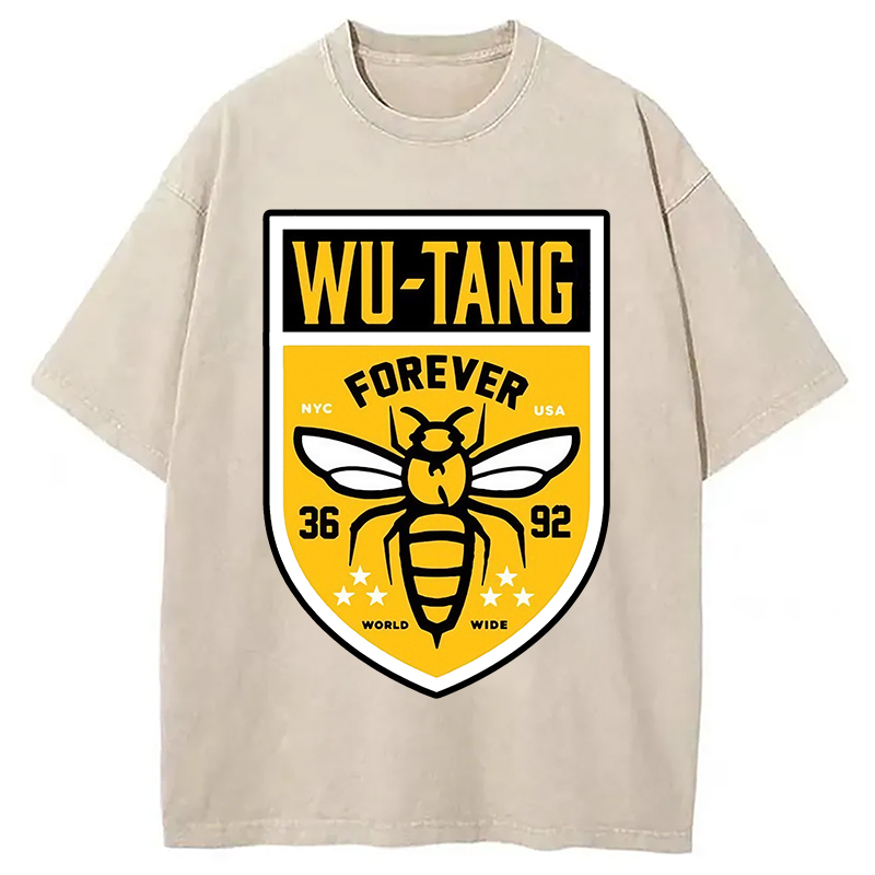 Wu Tang Forever Washed T-Shirt Unisex Streetwear Graphic Style Gifts For Besties Wu Tang Forever Washed T-Shirt Unisex Streetwear Graphic Style Gifts For Besties