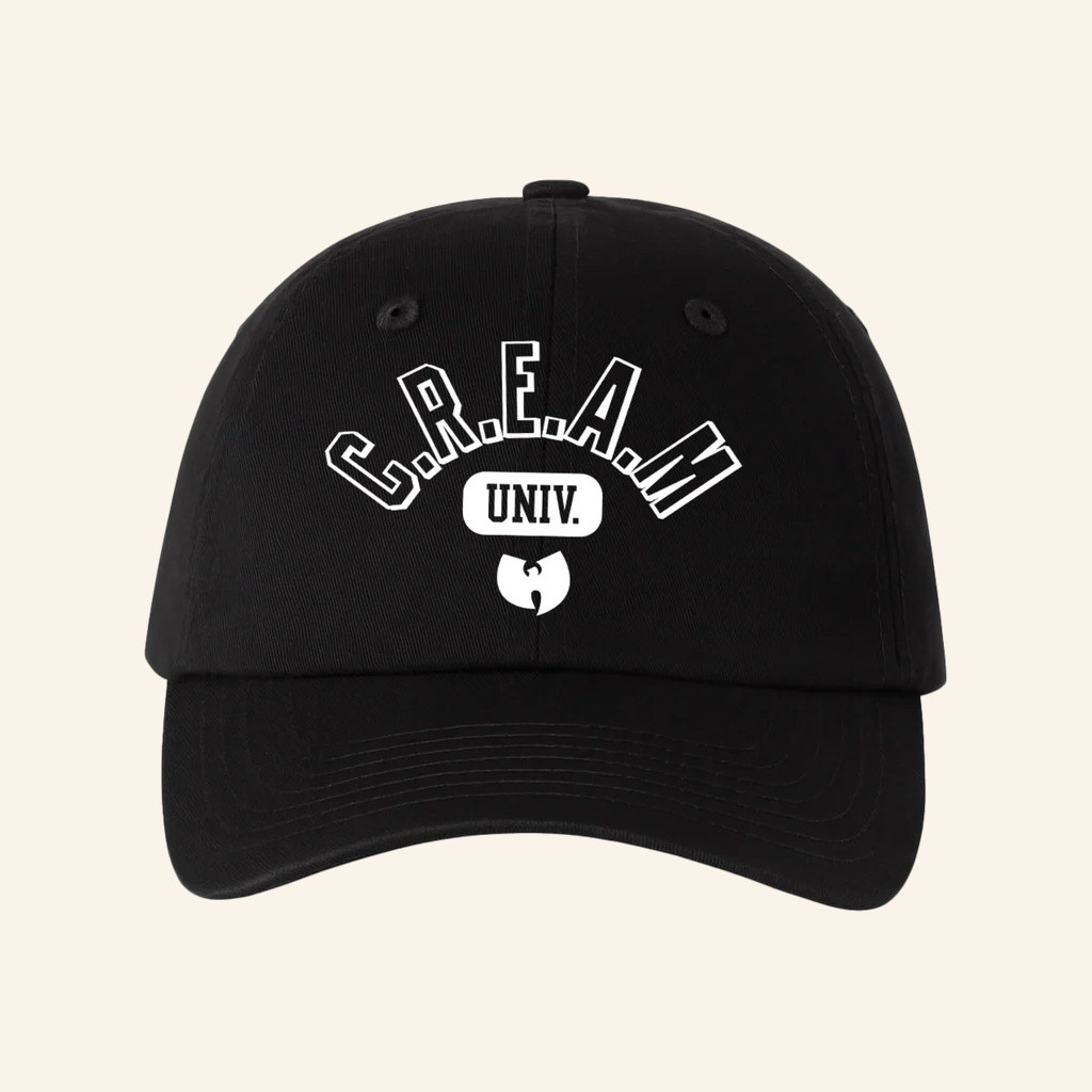 Wu Tang Merch C R E A M University Embroidered Hat Christmas Present Ideas For Dad Wu Tang Merch C R E A M University Embroidered Hat Christmas Present Ideas For Dad