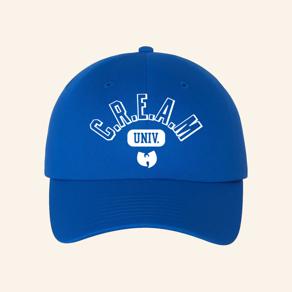 Wu Tang Merch C R E A M University Embroidered Hat Wu Tang Hat Present Ideas For Husband