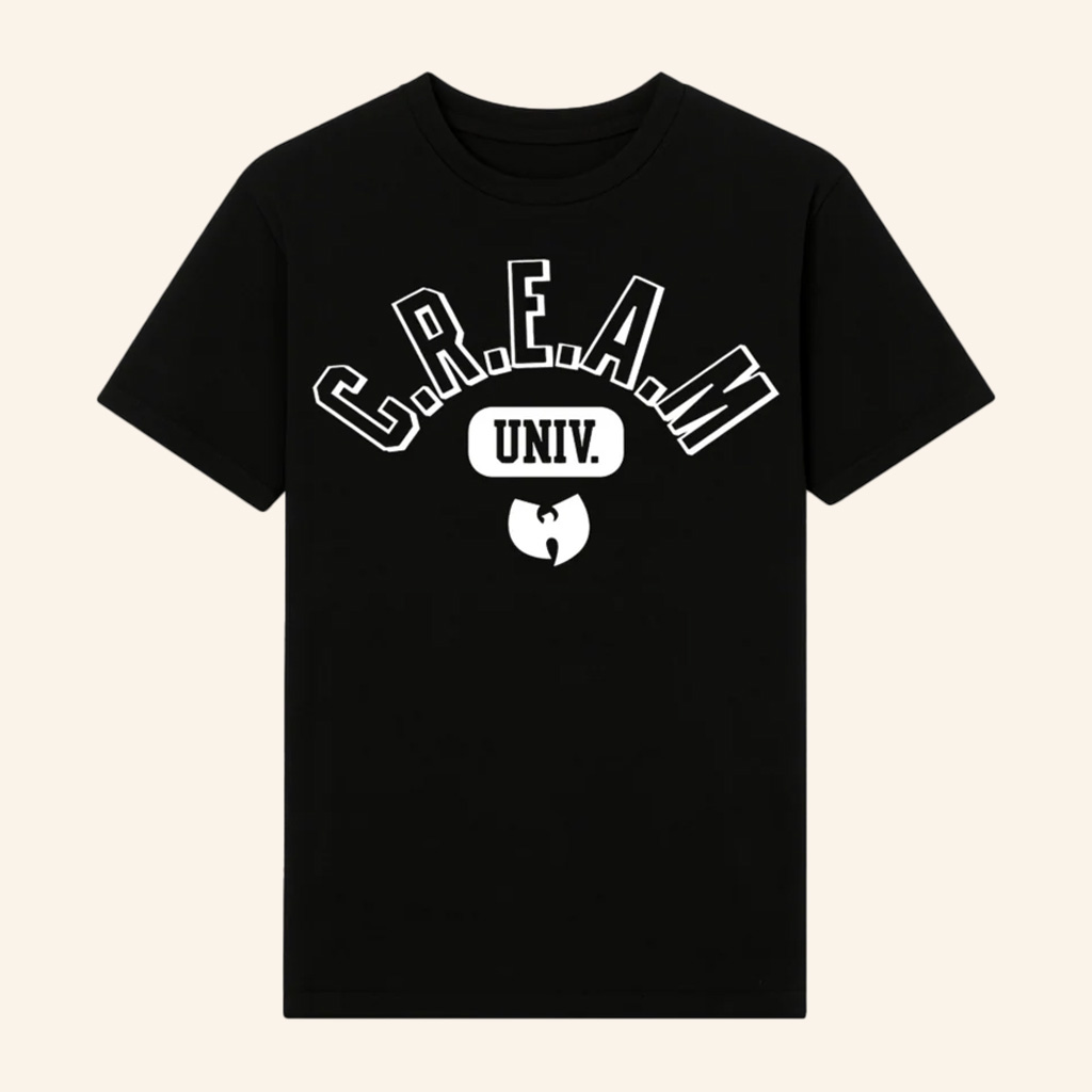 Wu Tang Merch C R E A M  University T-Shirt Wu Tang Shirt Present Ideas For Son