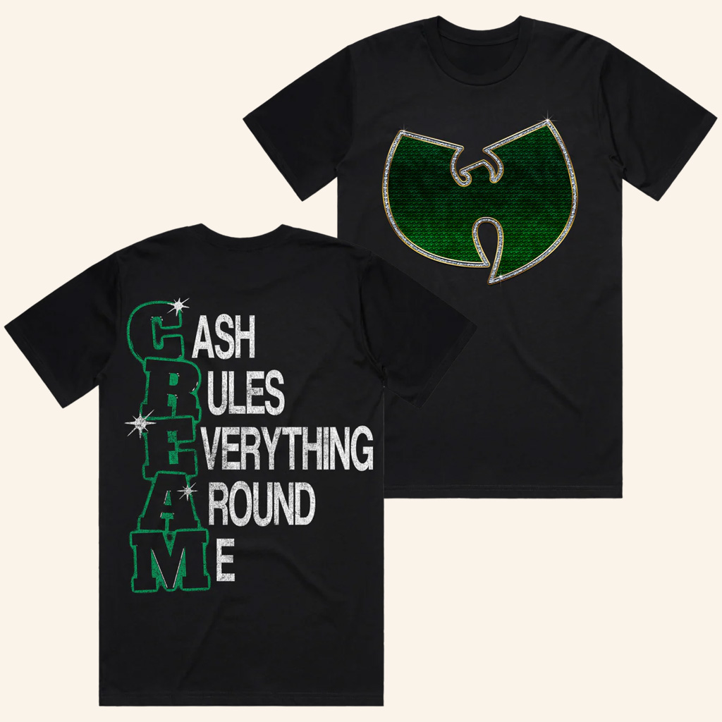 Wu Tang Merch CREAM Cash Rules Everything Around Me T-Shirt Wu Tang Shirt Gifts For Father Wu Tang Merch CREAM Cash Rules Everything Around Me T-Shirt Wu Tang Shirt Gifts For Father