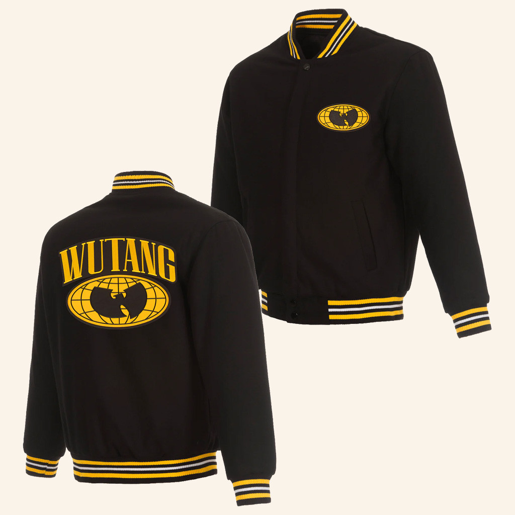 Wu Tang Merch WU Globe Logo Varsity Jacket Best Christmas Gifts For Dad