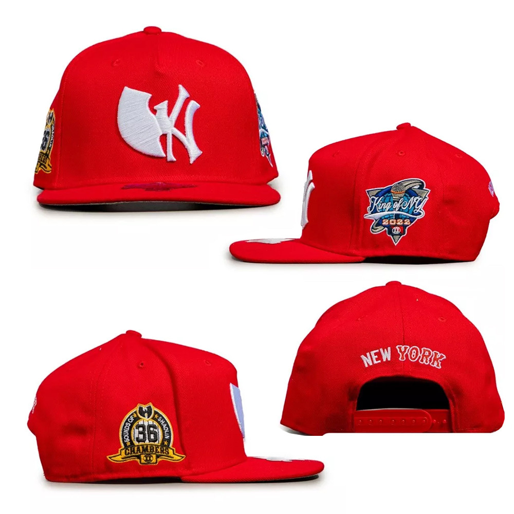 Wu-Tang WuNY New York Yankees Red SnapBack Hat Supreme Clientele 2025 Hat