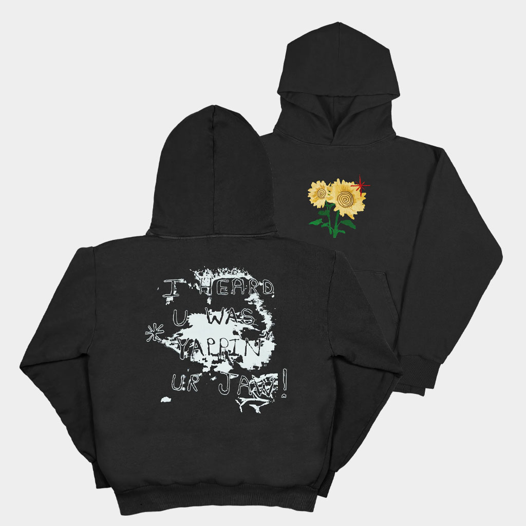 WUNDERWORLD Merch I Heard U Was Yappin Ur Jaw Sunflower Hoodie Birthday Gift For Sister