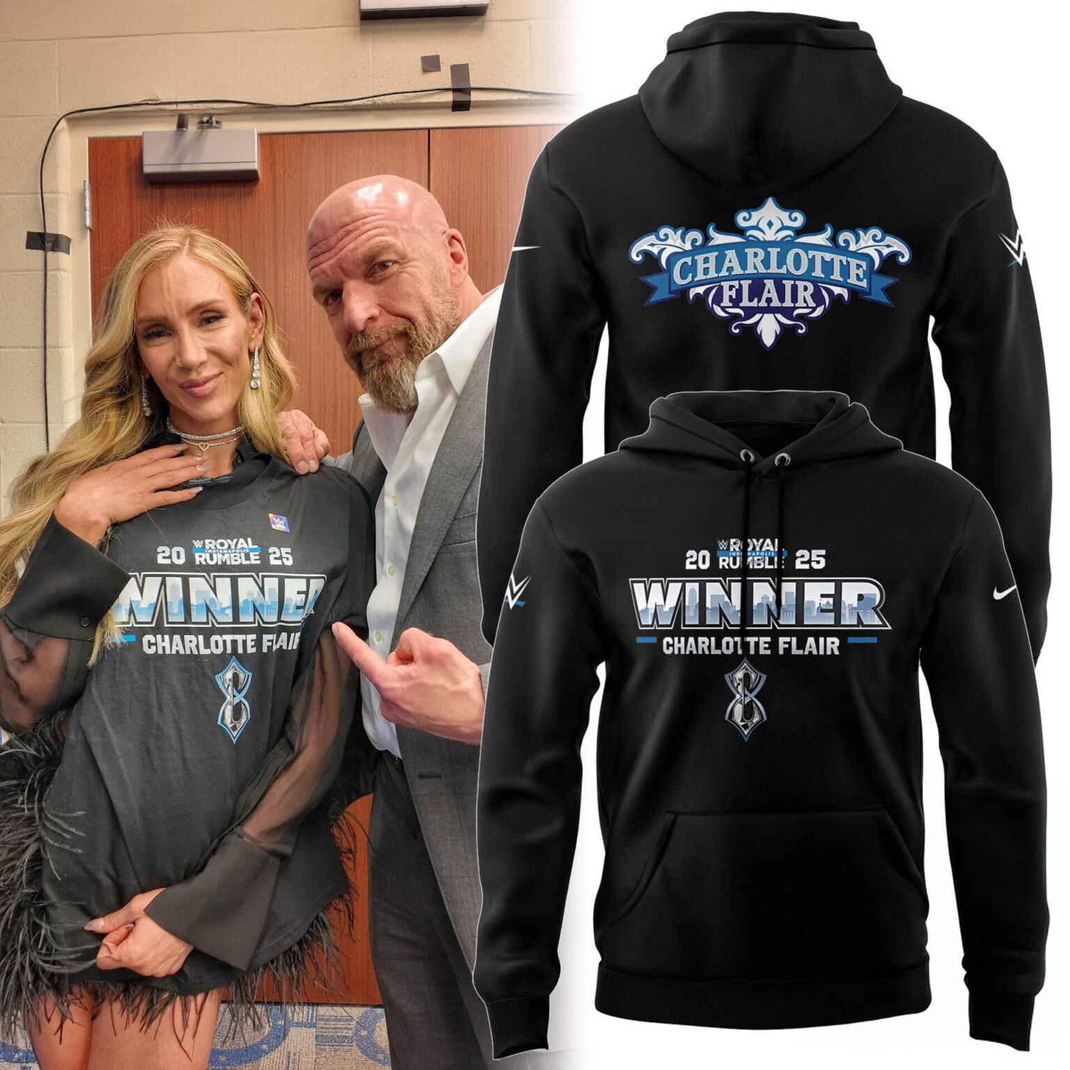 WWE Charlotte Flair 2025 Winner Hoodie Gift For Fan