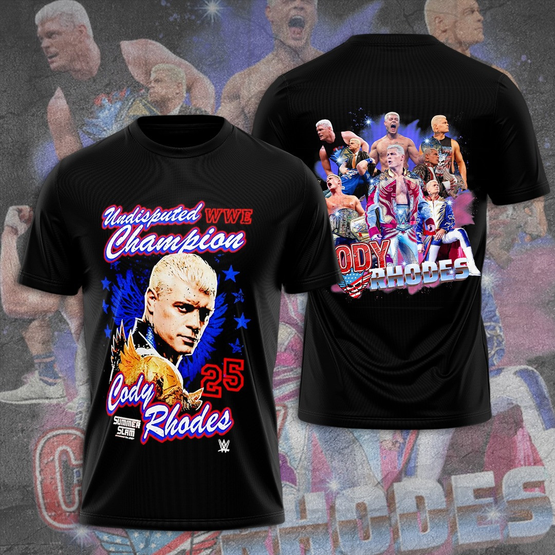 WWE x Cody Rhodes 3D T-Shirt Birthday Gifts For Fan Lovers
