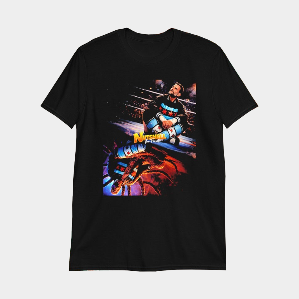 WWE x Stranger Things CM Punk Nutshell The Fanatic T-Shirt Fan Merch Best Gifts For Him