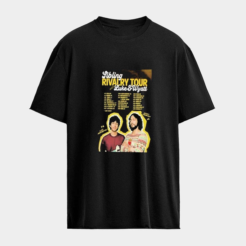 Wyatt Feegrado And Luke Abranches Sibling Rivalry Tour 2026 T-Shirt Music Gift Ideas For Guys