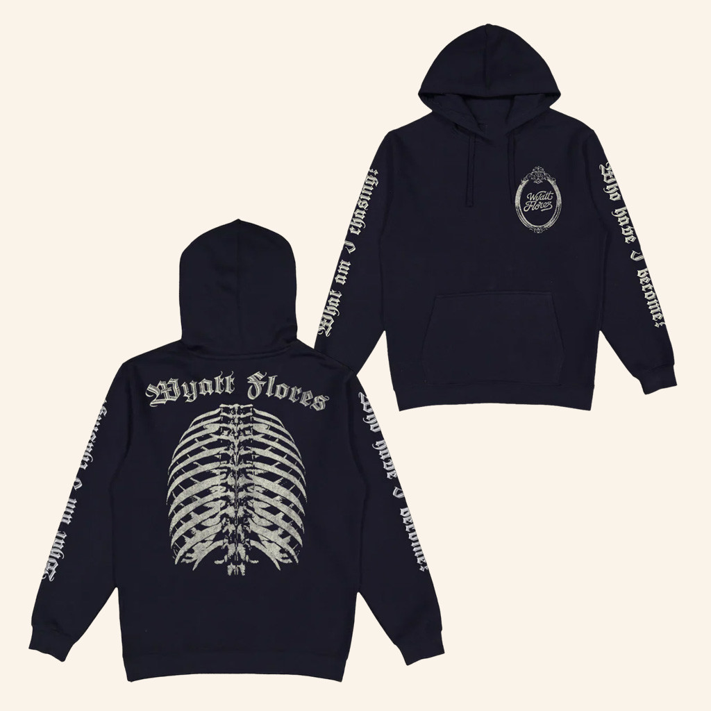 Wyatt Flores Music Merch Milwaukee Skeleton Hoodie Unique Gifts For Music Lovers