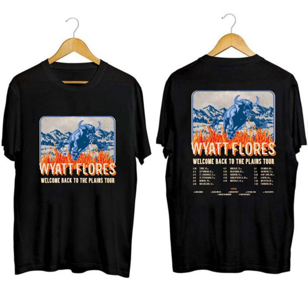 Wyatt Flores Tour 2025 Shirt Wyatt Flores Merch Best Gifts For Rock Lovers