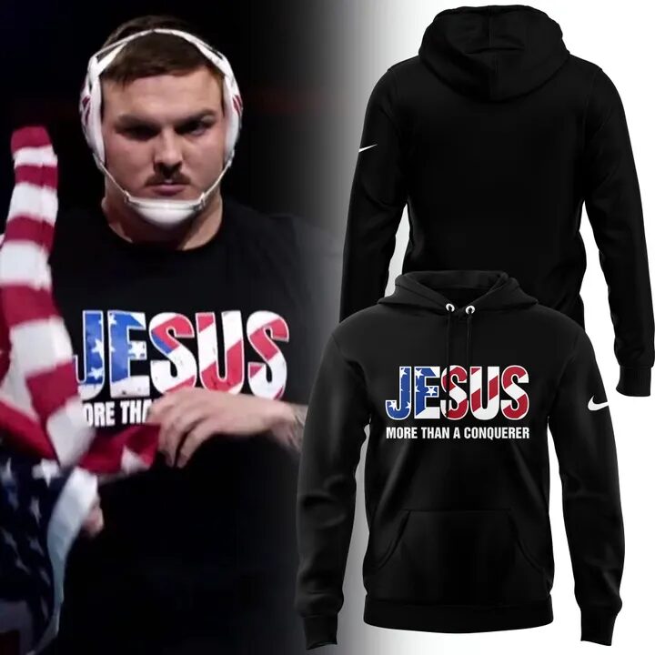 Wyatt Hendrickson JESUS Hoodie Best Gifts For Wrestling Players