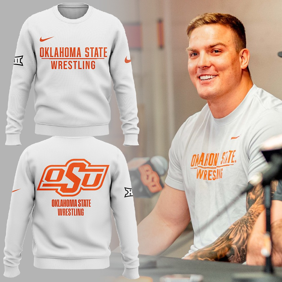 Wyatt Hendrickson OSU Cowboy Wrestling Sweatshirt Oklahoma State Wrestling Fan Merch