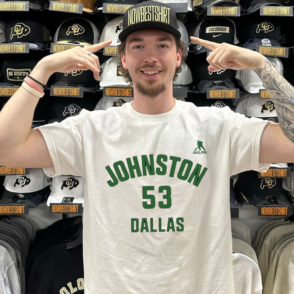 Wyatt Johnston 53 Dallas Hockey Player Number And Name T-Shirt Fan Merch Gifts For Him Wyatt Johnston 53 Dallas Hockey Player Number And Name T-Shirt Fan Merch Gifts For Him