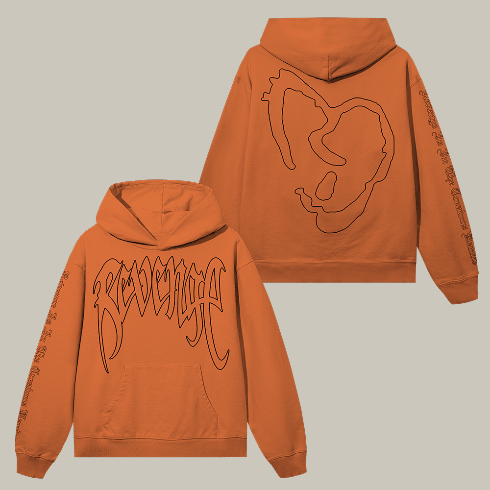 X Heartbreak Outline Revenge Hoodie Revenge Apparel Gift Ideas For Husband