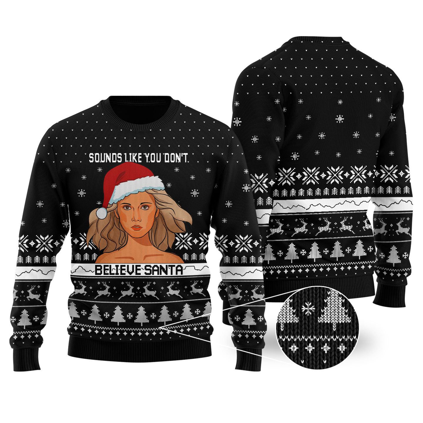 Xanadu Funny Ugly Christmas Sweater Black Trending Christmas Merch Gift 2025 Collection