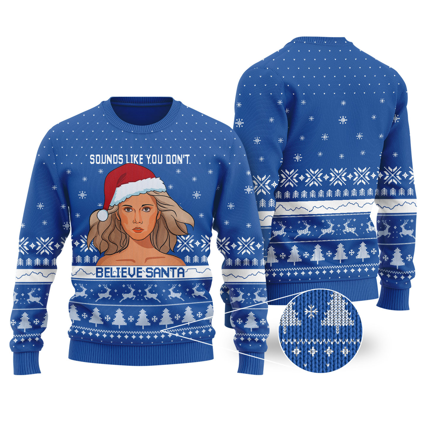 Xanadu Funny Ugly Christmas Sweater Royal Stylish Winter Sweatshirt for Everyday Wear
