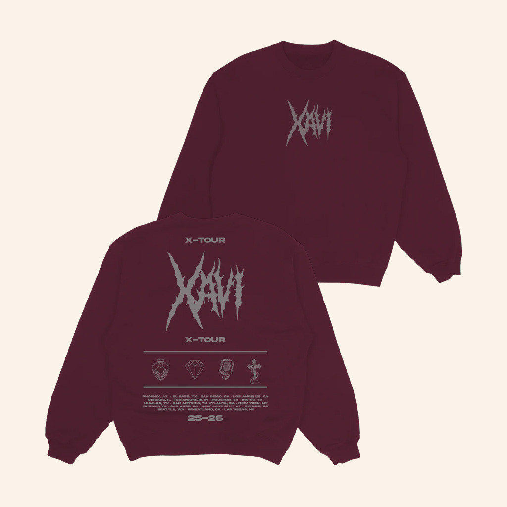 Xavi Merch X-Tour Sweatshirt Good Christmas Gifts For Boyfriend Xavi Merch X-Tour Sweatshirt Good Christmas Gifts For Boyfriend
