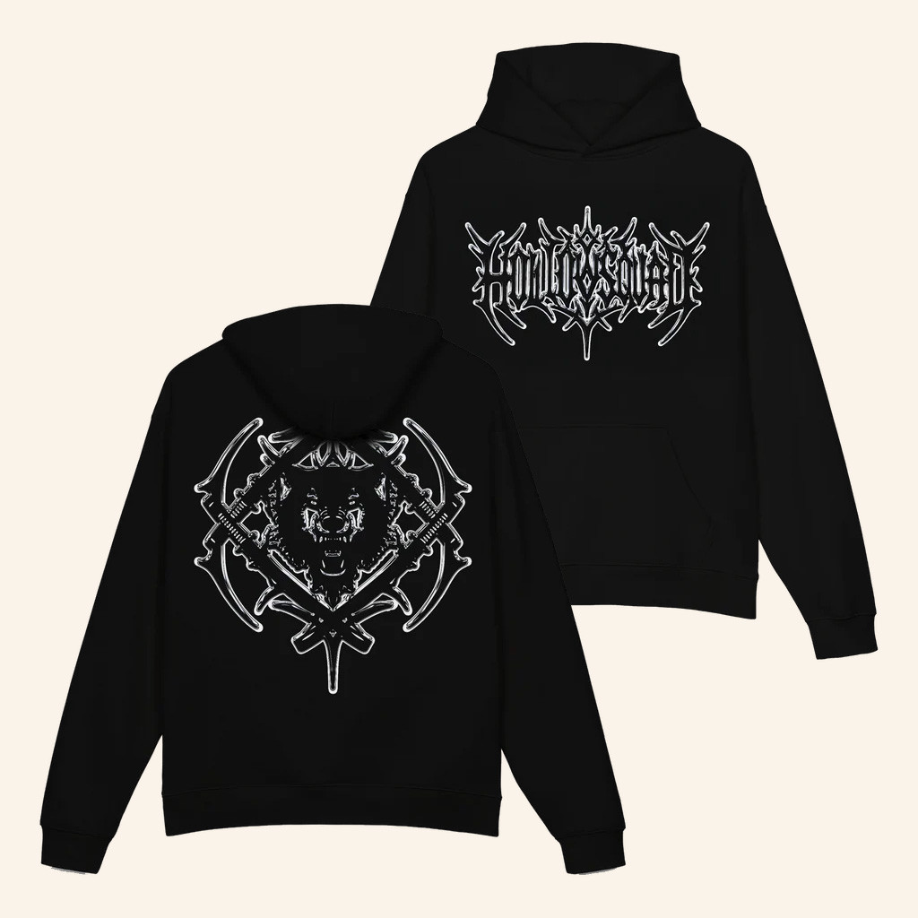 Xavier Wulf Merch Hollowsquad LA HS Chrome Antler Hoodie Gift Ideas For Husband