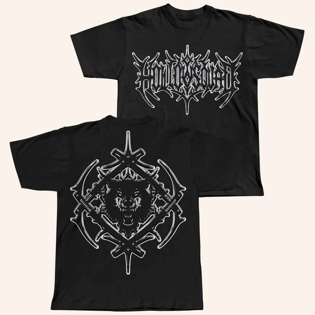 Xavier Wulf Merch Hollowsquad LA HS Chrome Antler T-Shirt Present For Brothers