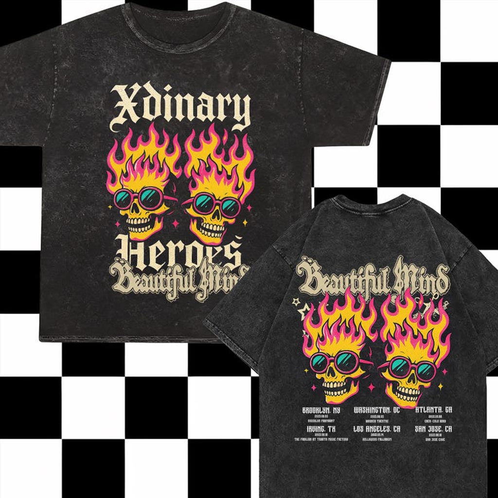 Xdinary Heroes Beautiful Mind World Tour Mineral Wash Shirt Xdinary Heroes Beautiful Mind Merch Xdinary Heroes Beautiful Mind World Tour Mineral Wash Shirt Xdinary Heroes Beautiful Mind Merch