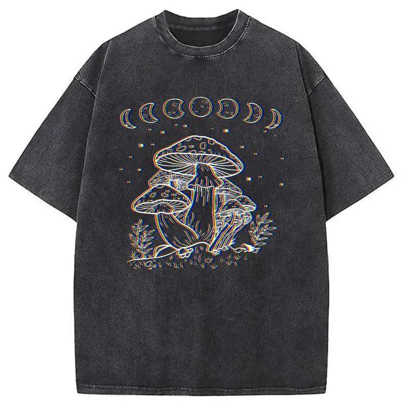 Xeno Mycelium Washed T-Shirt Casual Oversized Outfit Style Gifts For Brother