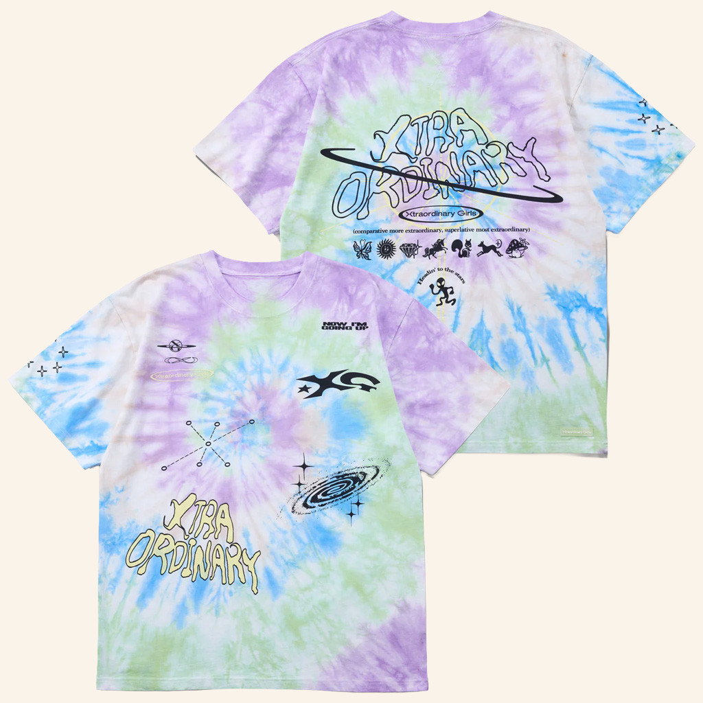 XG Merch Xtra Ordinary Tie Dye T-Shirt Birthday Gift Ideas For Sister