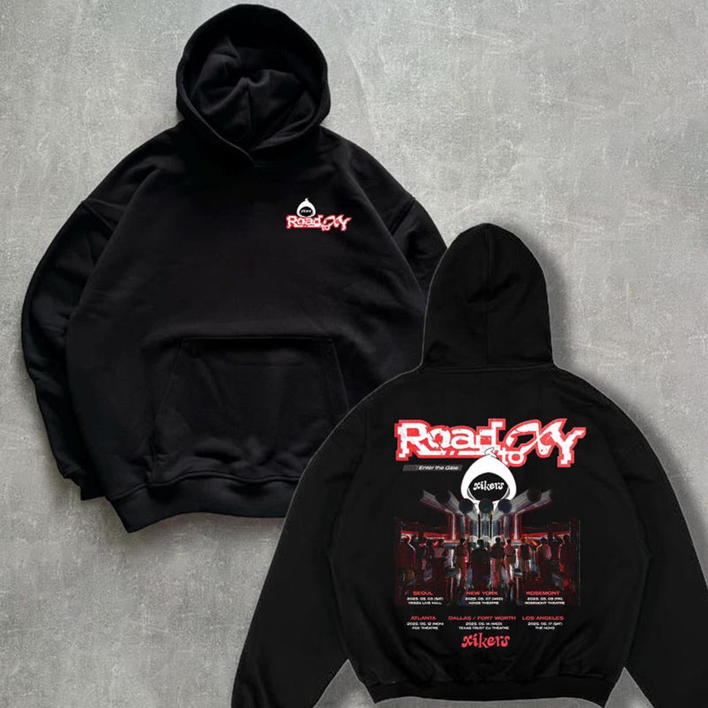 Xikers 2025 World Tour Hoodie Xikers Road To XY Enter The Gate Hoodie Road To XY Tour Merch Xikers 2025 World Tour Hoodie Xikers Road To XY Enter The Gate Hoodie Road To XY Tour Merch