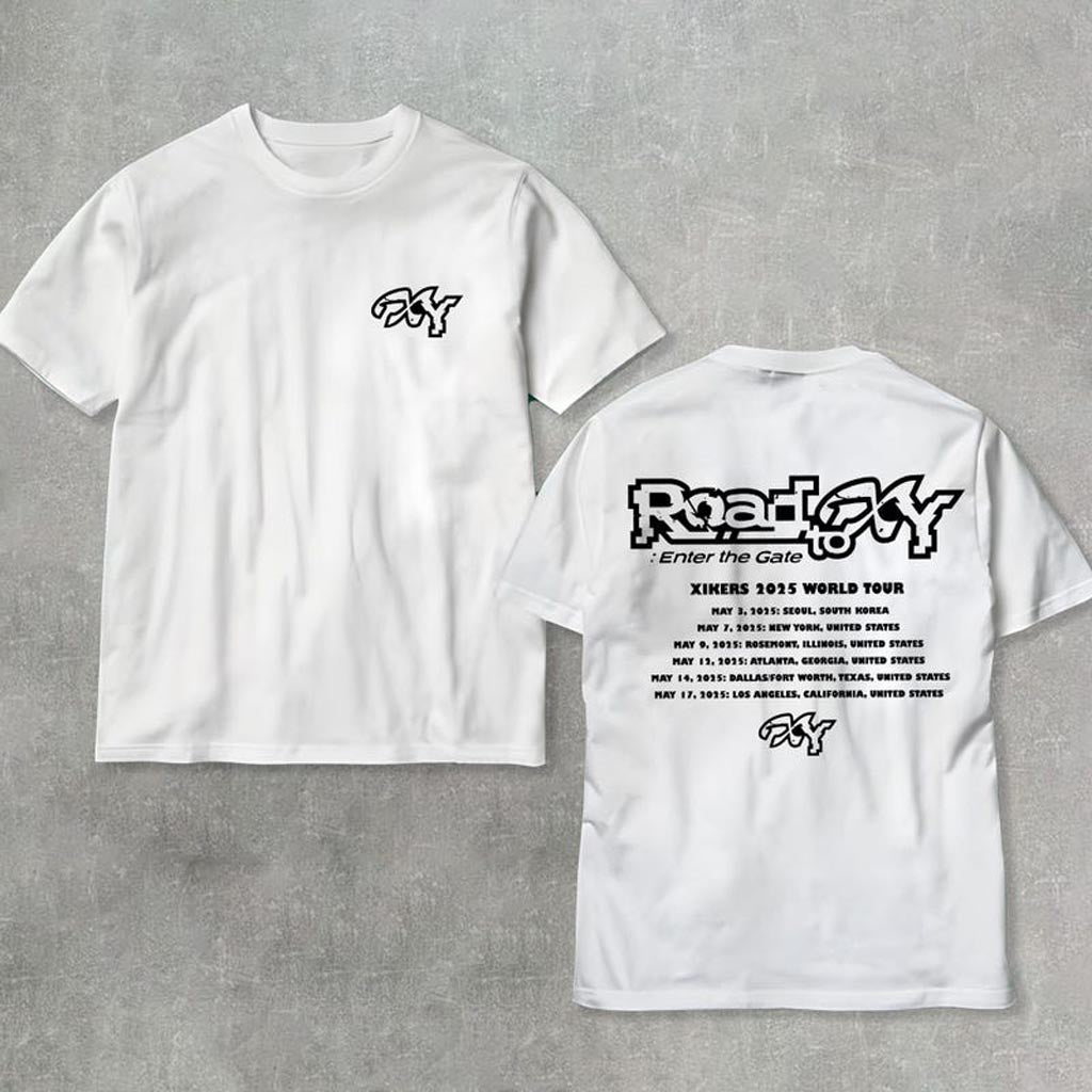 Xikers 2025 World Tour Shirt Xikers Road To XY Enter The Gate T-Shirt Road To XY Tour Merch Xikers 2025 World Tour Shirt Xikers Road To XY Enter The Gate T-Shirt Road To XY Tour Merch