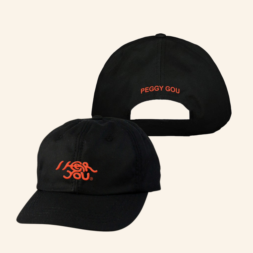 XL Recordings Merch I Hear You Peggy Gou Embroidered Cap Gifts For Your Boyfriend XL Recordings Merch I Hear You Peggy Gou Embroidered Cap Gifts For Your Boyfriend