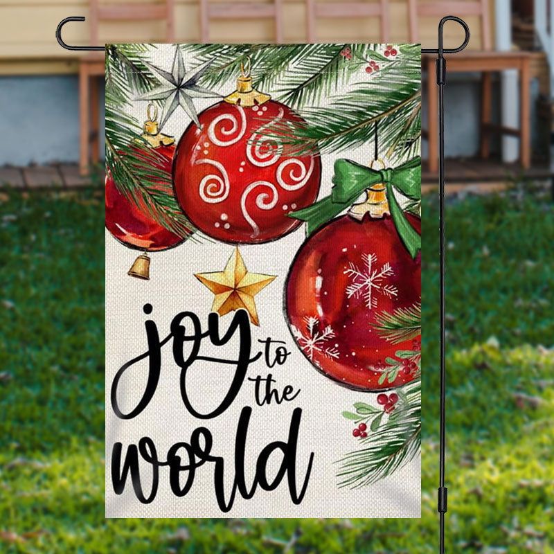 Xmas Bell Joy To The World Christmas Flag Winter Home Decor Cool Holiday Gifts For Her
