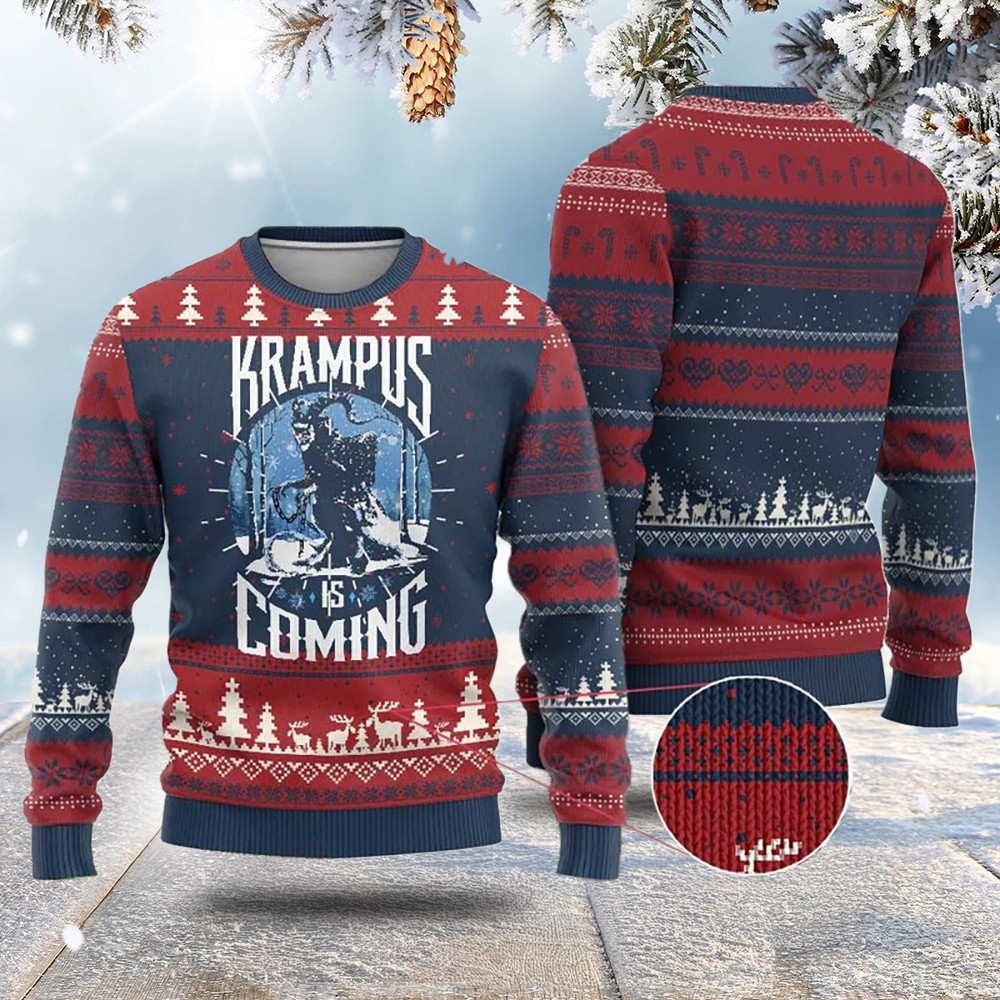 Xmas Krampus Ugly Christmas Sweater Krampusnacht Monster Krampus Lover Festive Horror