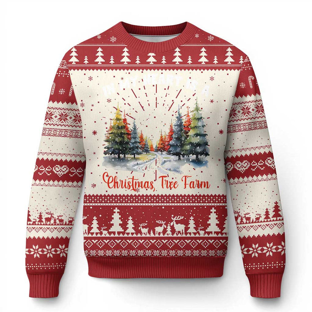 Xmas Tree Farm Ugly Christmas Sweater Mother Daughter Xmas Clothing Gifts