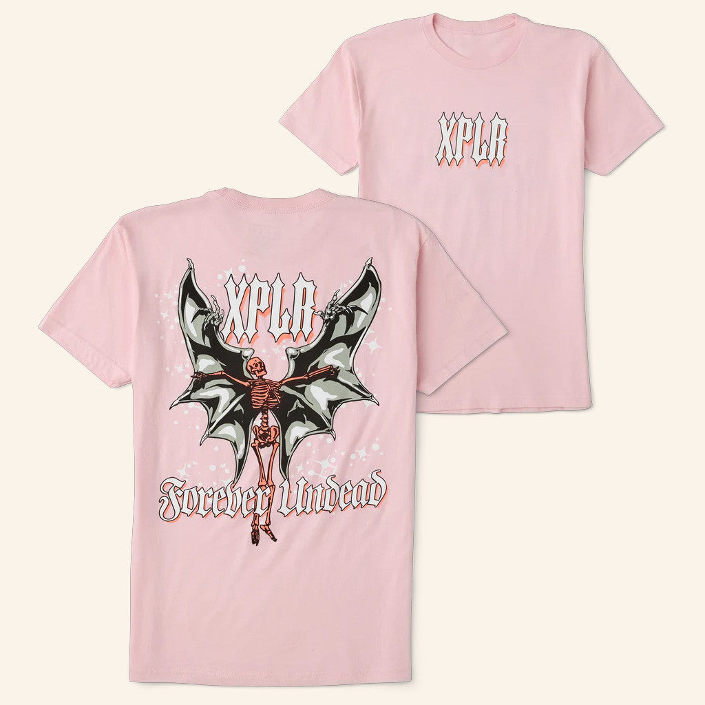 XPLR Merch Forever Unhead T-Shirt Light Pink Gift For Her XPLR Merch Forever Unhead T-Shirt Light Pink Gift For Her