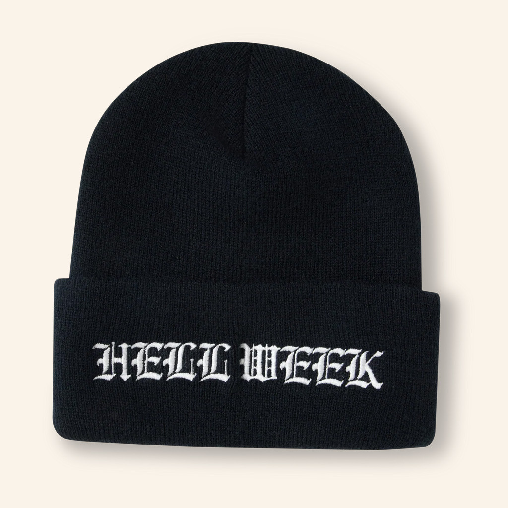 XPLR Merch Hell Week 2025 Black Beanie Unique Halloween Gift For Husband XPLR Merch Hell Week 2025 Black Beanie Unique Halloween Gift For Husband