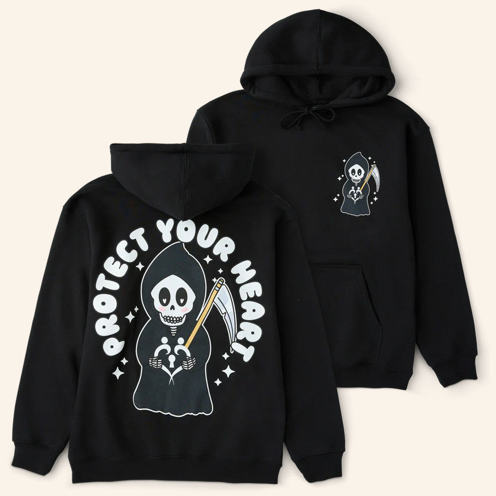 XPLR Merch Protect Your Heart Jun 25 Black Hoodie Gift Ideas For Him XPLR Merch Protect Your Heart Jun 25 Black Hoodie Gift Ideas For Him