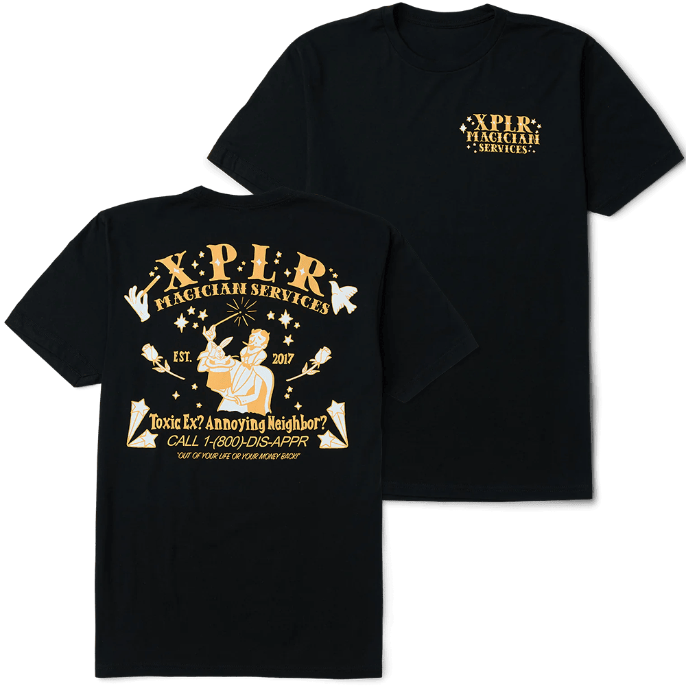 XPLR Merch Sam And Colby XPLR Magician Services T-Shirt Father'sDay Present Ideas XPLR Merch Sam And Colby XPLR Magician Services T-Shirt Father'sDay Present Ideas