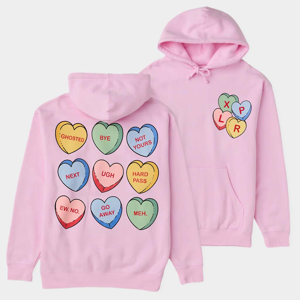 XPLR Merch Sweet Treat Hoodie Hearts XPLR Hoodie Birthday Gift For Wife