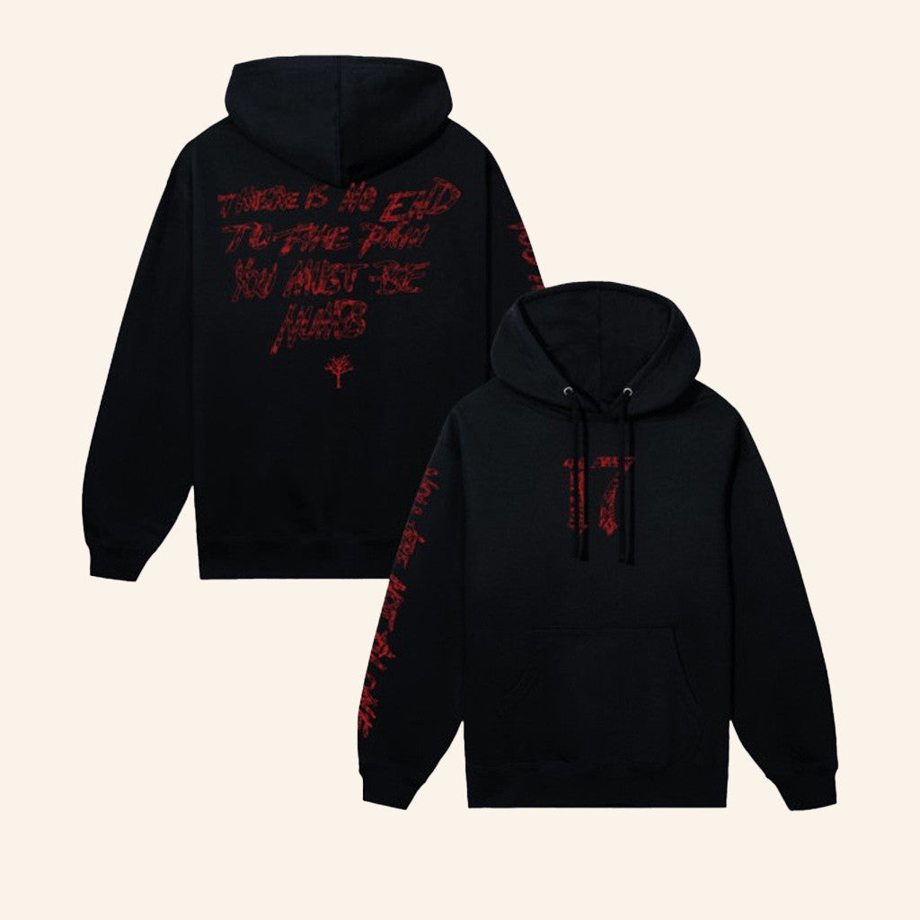 Xxxtentacion Merch 17 Numb Hoodie Gifts For Dudes