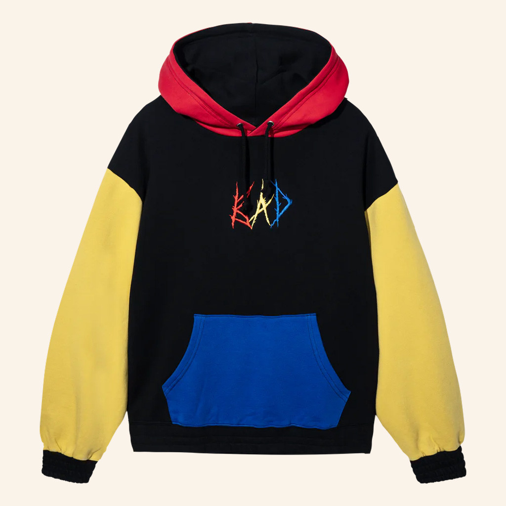 XXXTentacion Merch Bad Logo Colorblock Hoodie Gifts For Hip Hop Fans
