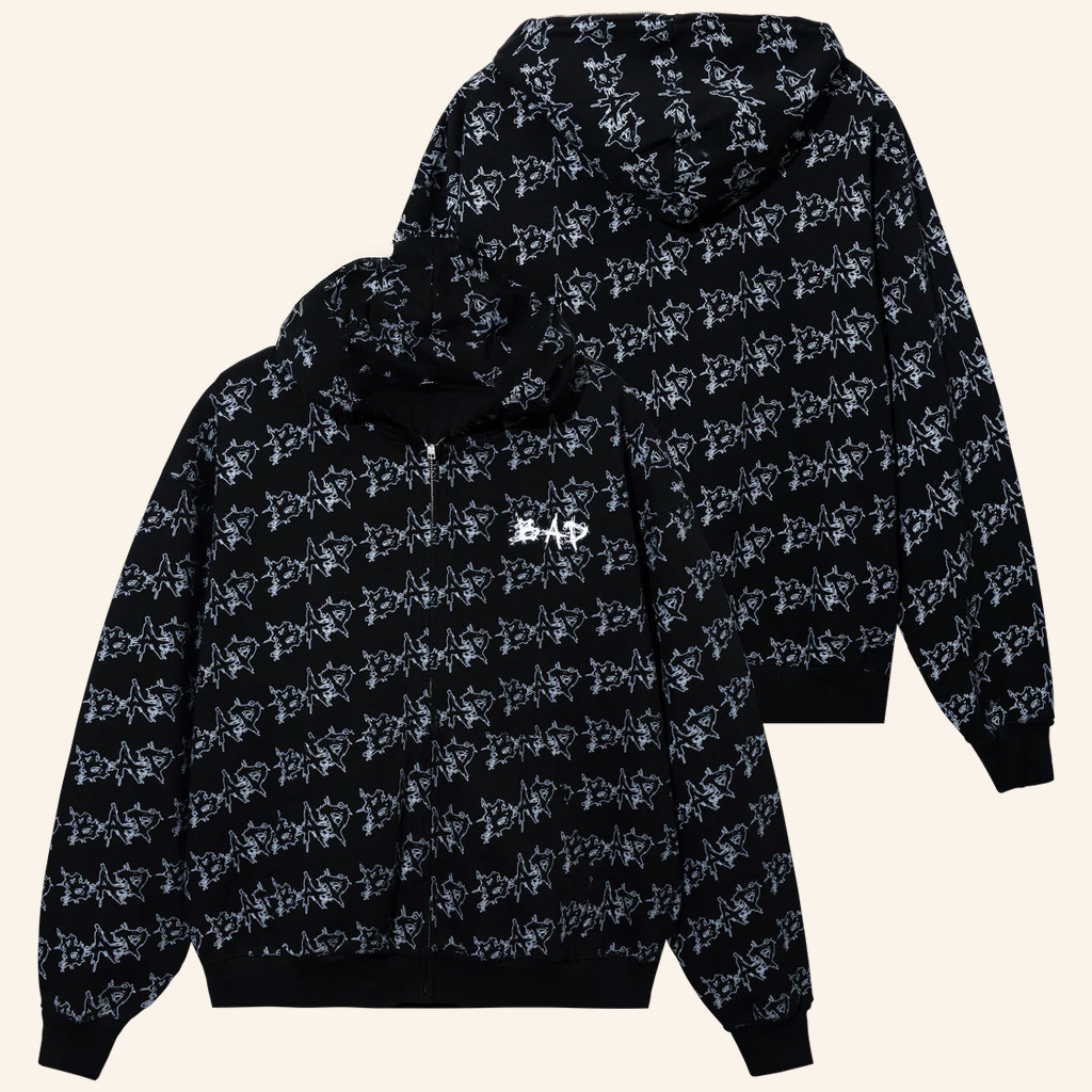 XXXTentacion Merch Bad Repeat Logo Zip Hoodie Gifts Ideas For Him XXXTentacion Merch Bad Repeat Logo Zip Hoodie Gifts Ideas For Him