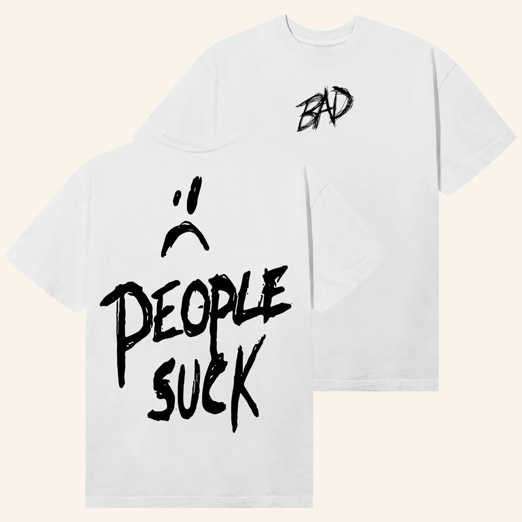 XXXTentacion Merch People Suck White T-Shirt Best Gift For Hip Hop Fan XXXTentacion Merch People Suck White T-Shirt Best Gift For Hip Hop Fan