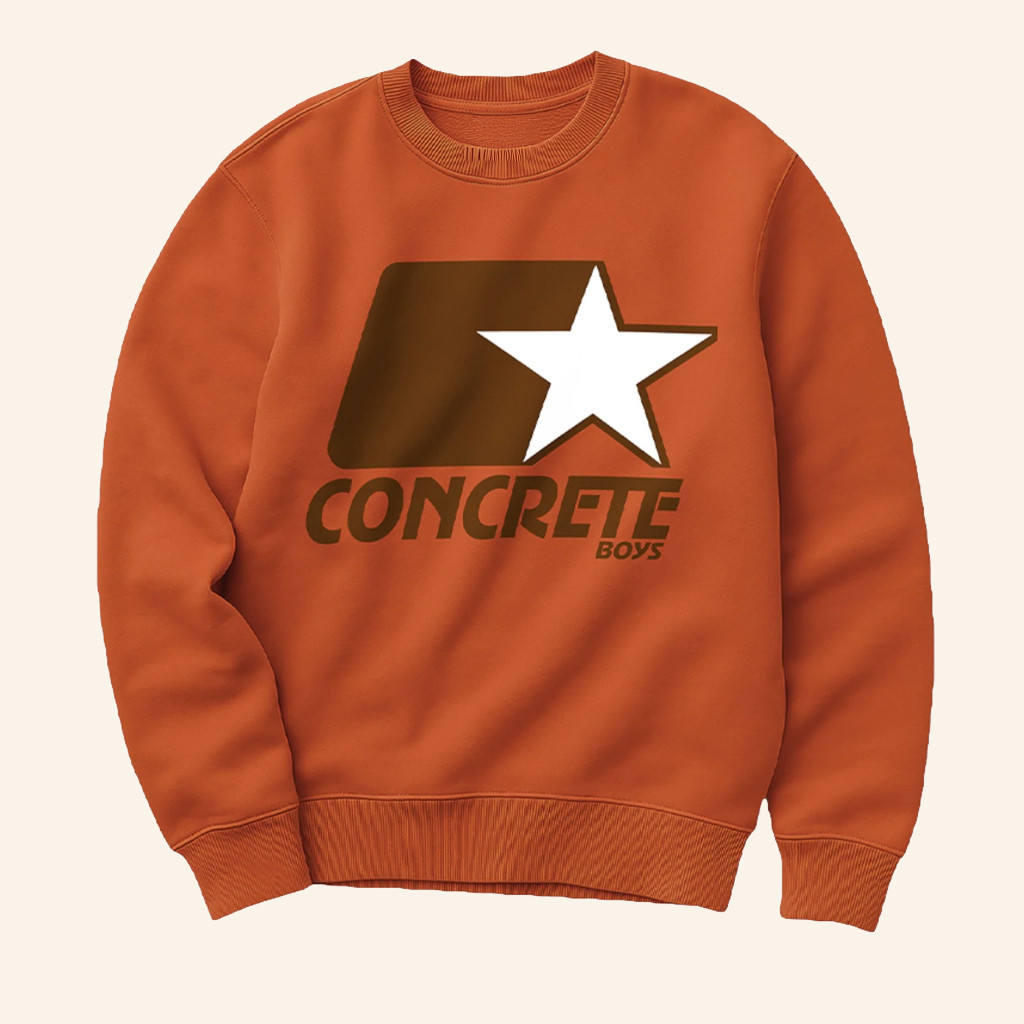 Yachty Merch Concrete Boys Athletic Crewneck Sweatshirt Gifts For Rapper Fans