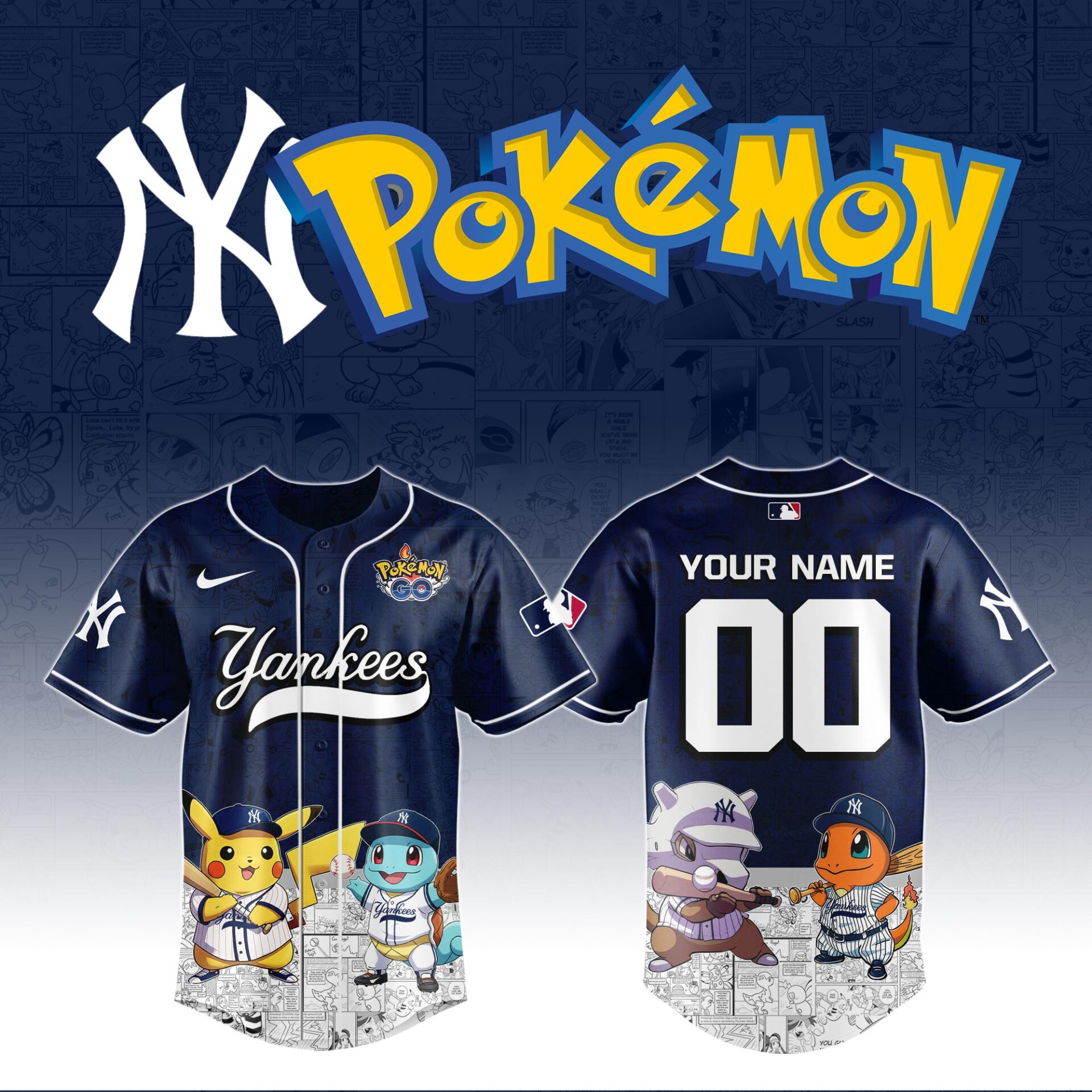 Yankees x Pok?mon Go 2025 Jersey Unique Baseball Gifts