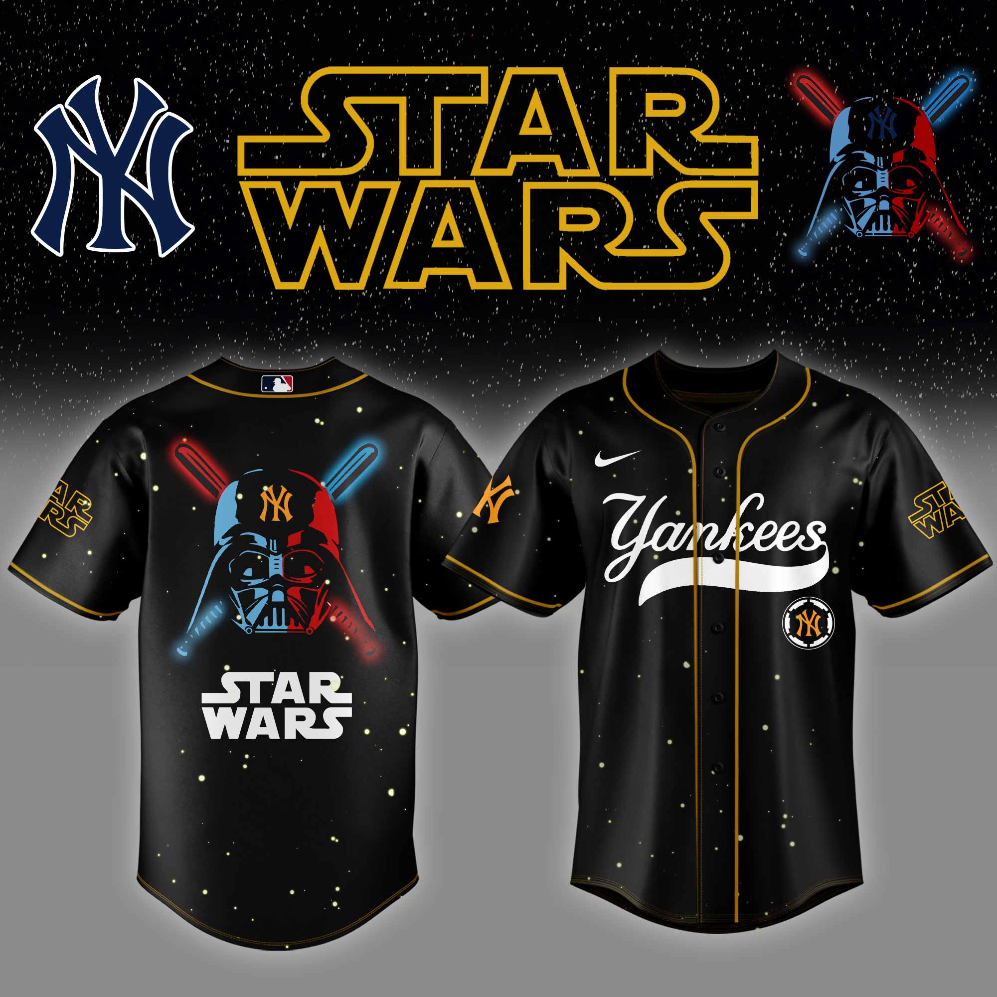Yankees x Star Wars Night 2025 Jersey Baseball Mom Gifts