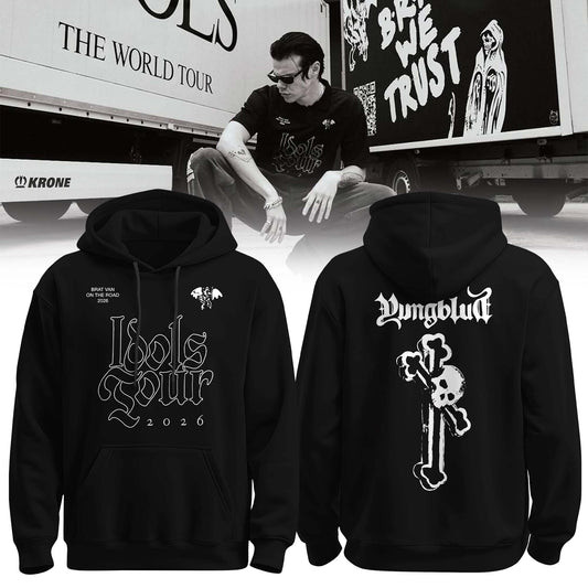 YBD Idols The World Tour 2026 Merch Idols Hoodie Yungblud Hooded Sweatshirt Gift Idea