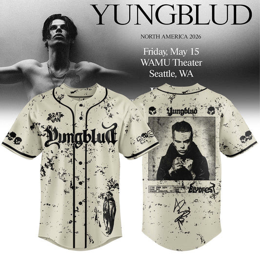 YBD Idols The World Tour 2026 Merch Signature Baseball Jersey Yungblud Clothes Gift Idea For Fans