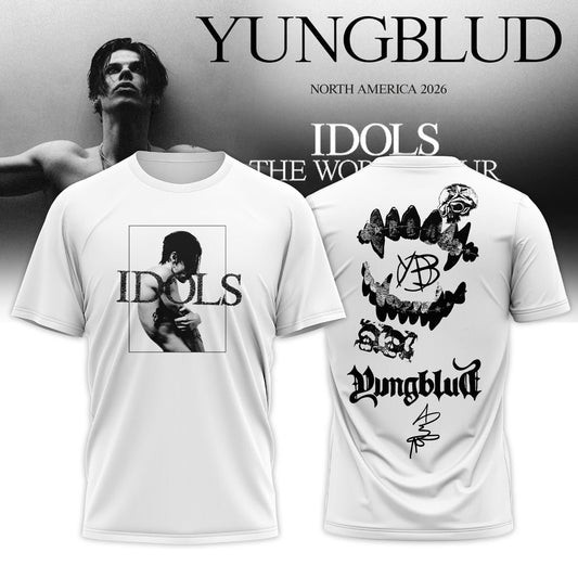 YBD Merch Idols The World Tour 2026 T-Shirt Yungblud Clothes Best Gift For Music Lovers