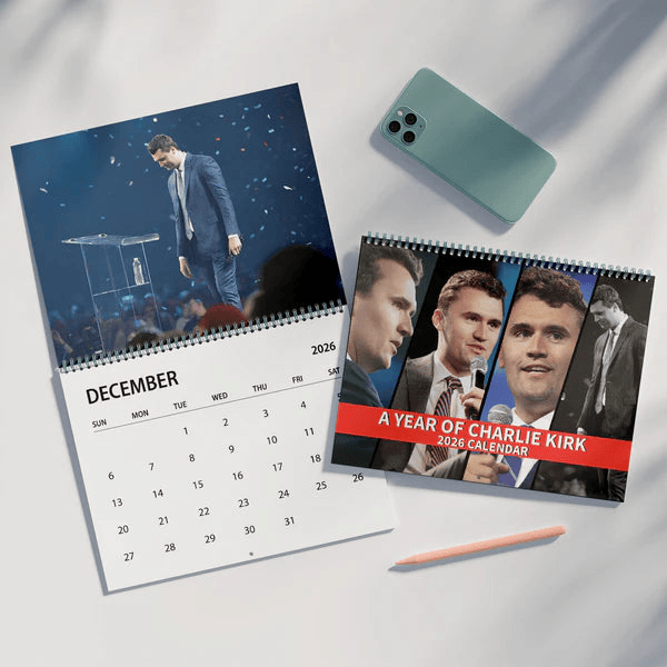 Year Of Charlie Kirk Wall Calendar 2026 Inspirational Wall Calendar