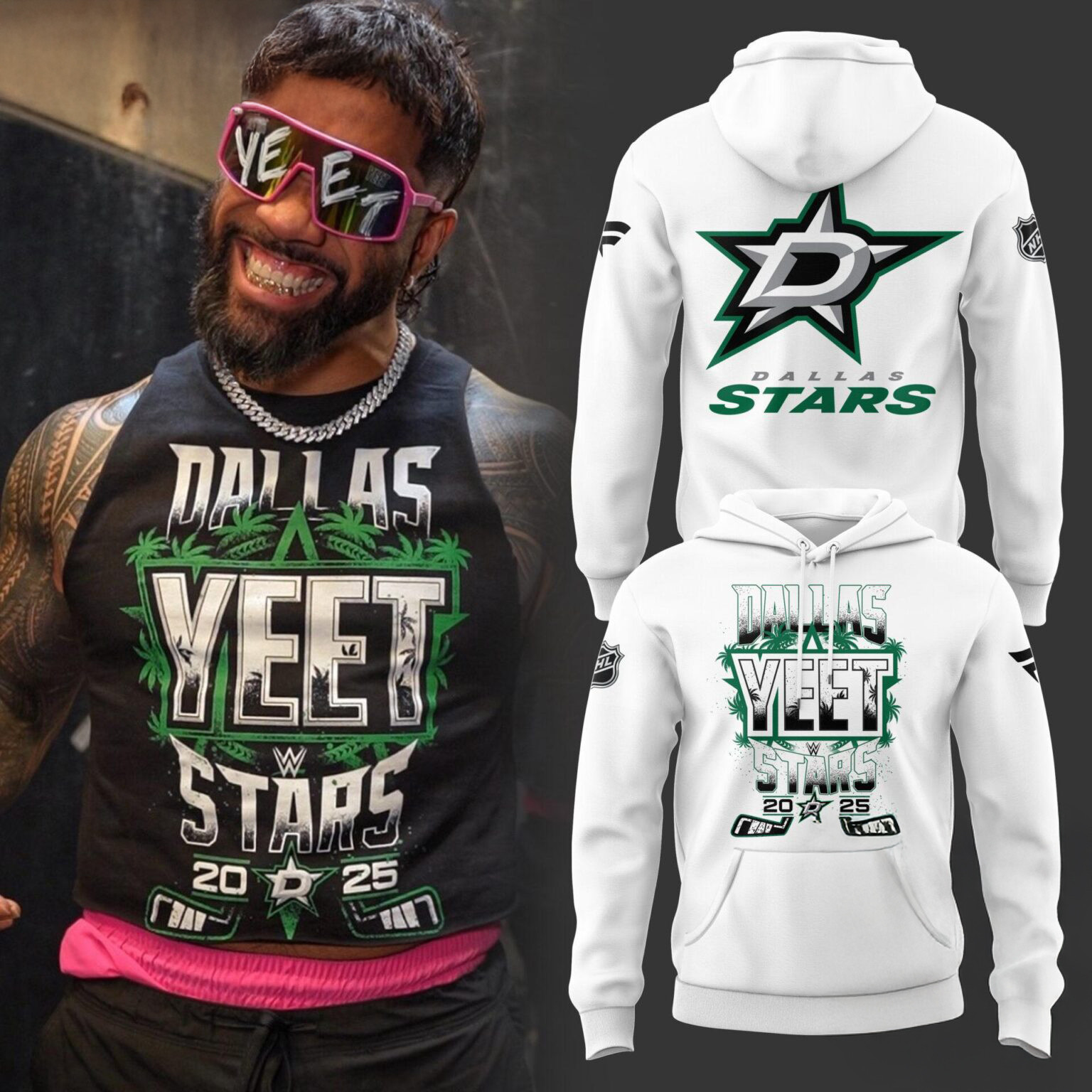 YEET Dallas Stars Hockey 2025 Hoodie Hockey Lover Fan Gifts