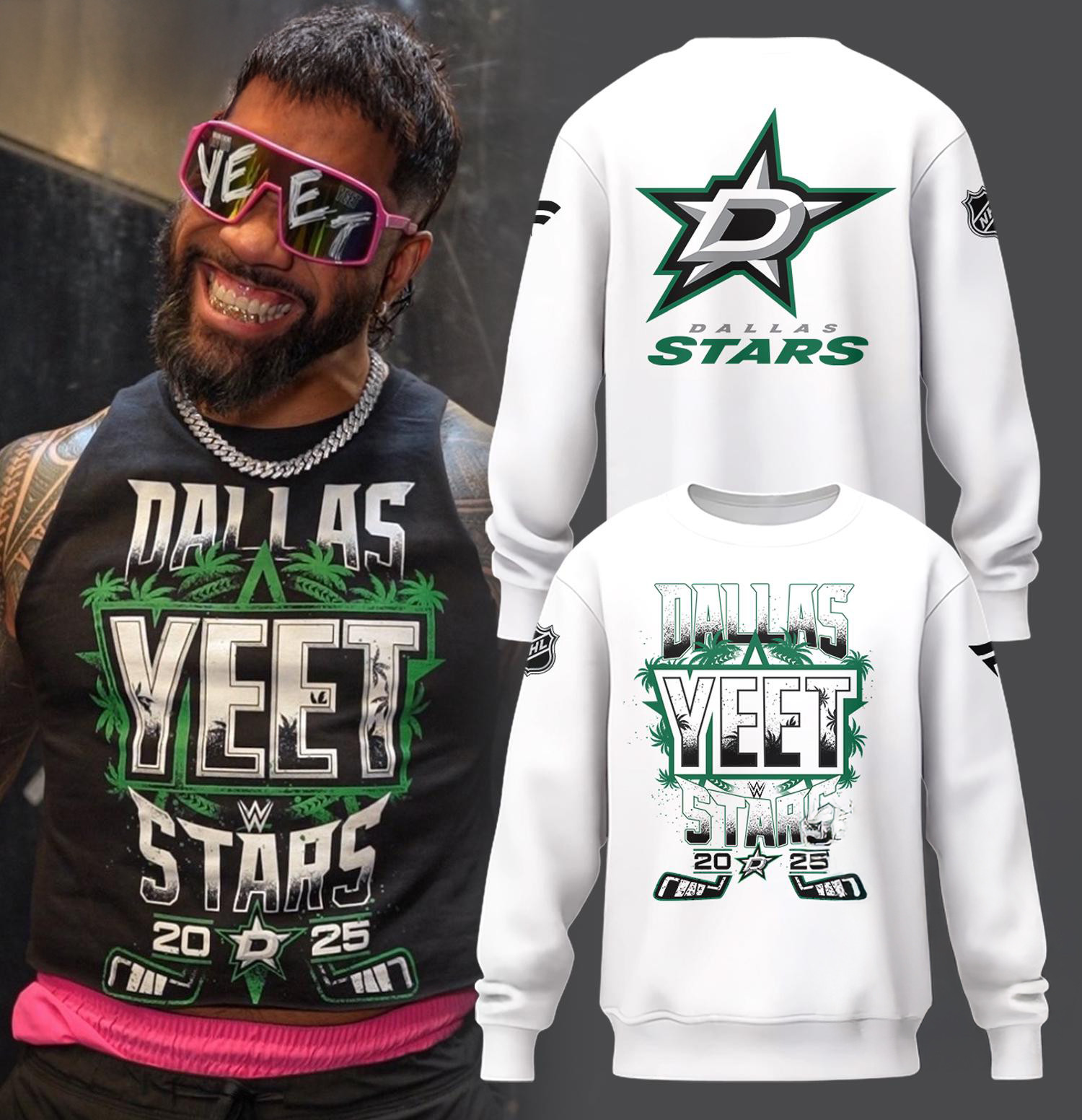 YEET Dallas Stars Hockey 2025 Sweatshirt Hockey Lover Fan Gifts